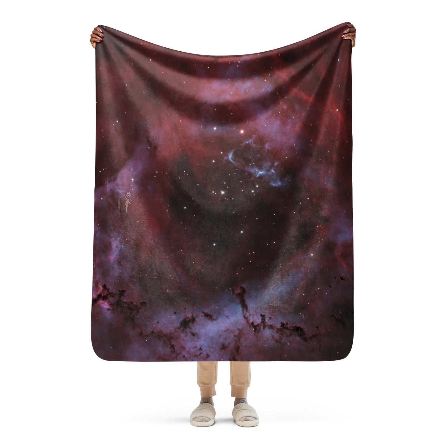 Rosette Nebula - Ultra Soft Sherpa blanket